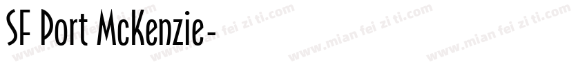 SF Port McKenzie字体转换